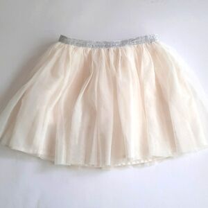 Sonoma Girls Ivory Cream Tulle Tutu Skirt for the Holidays Size 6x